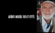 ABİDİN DEMİR VEFAT ETTİ.